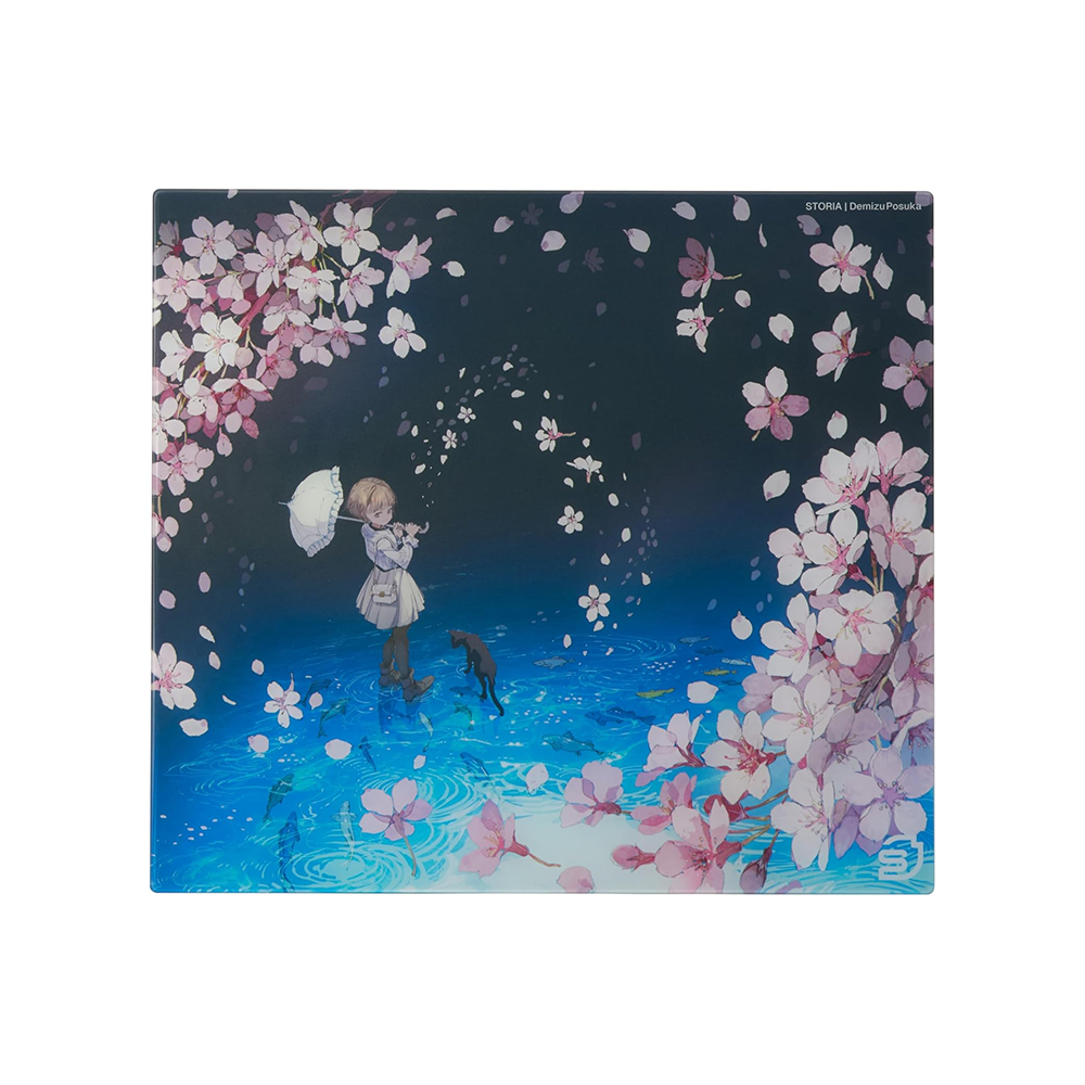 STORIA Gaming Glass Mousepad Sloth Demizu Posuka Edition