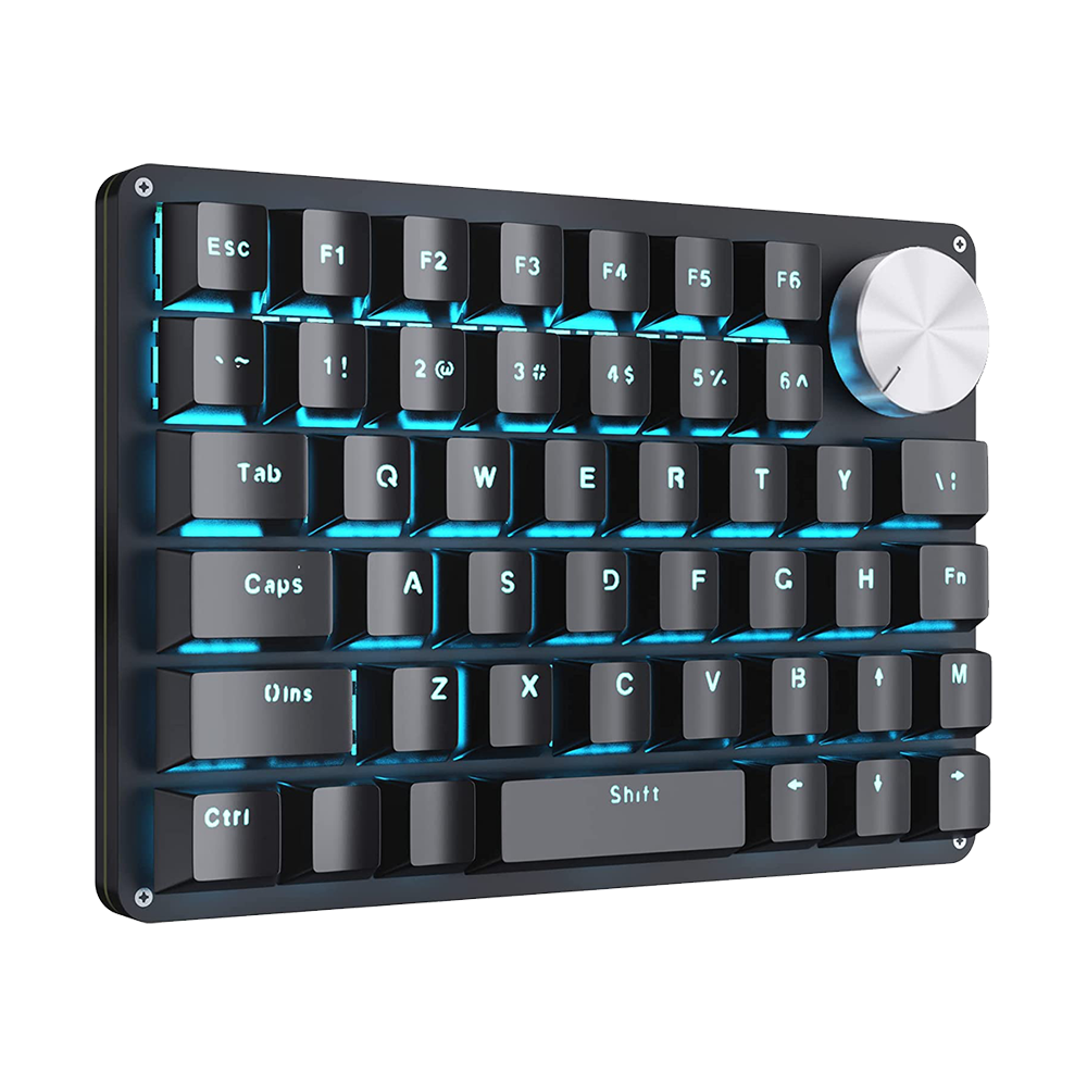 Koolertron One Handed Macro Mechanical Gaming Keyboard ブルーライト/赤軸